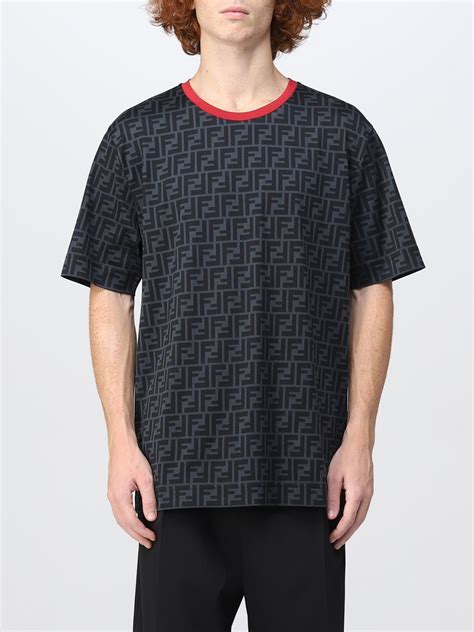 fendi grey t shirt|Fendi oversized t shirt.